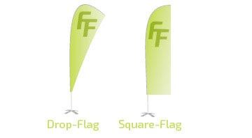 Beachflag, Dropflag, Squareflag, Fahnen, Display, Aufsteller