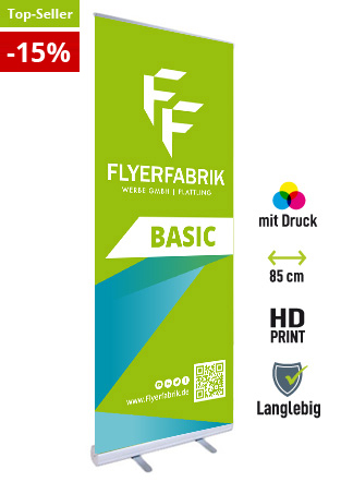 Rollup Aufsteller Basic 85 cm bestellen