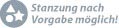 Gestanzt und Formgeschnitten